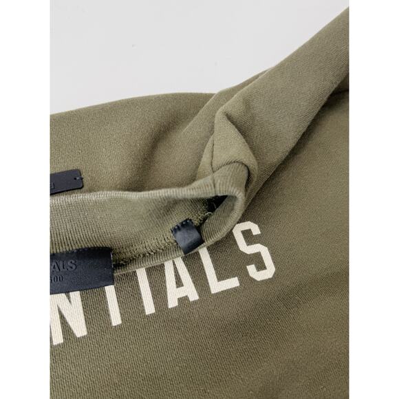 Fear of God Essentials army green crew sweatshirt - size xsmall - Picture 3 of 5